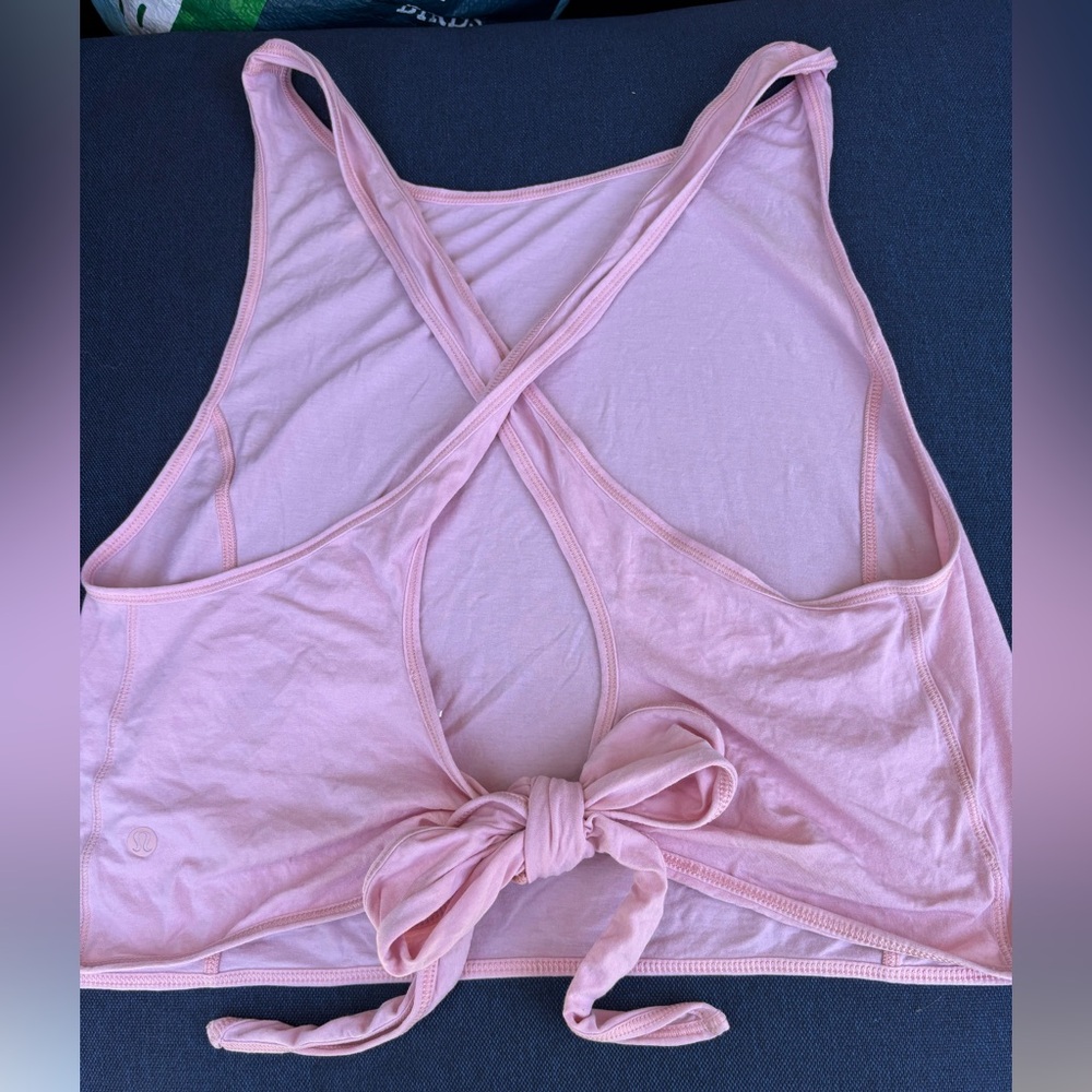 lululemon it’s a tie tank light pink
